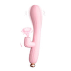 Consolador Vibrador Punto G Succionador Clitoris Y Pezones