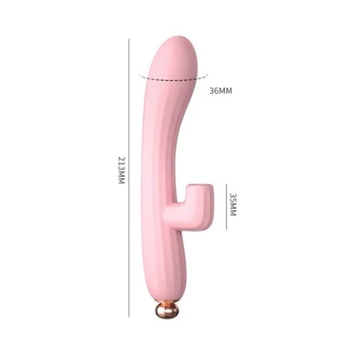 Consolador Vibrador Punto G Succionador Clitoris Y Pezones