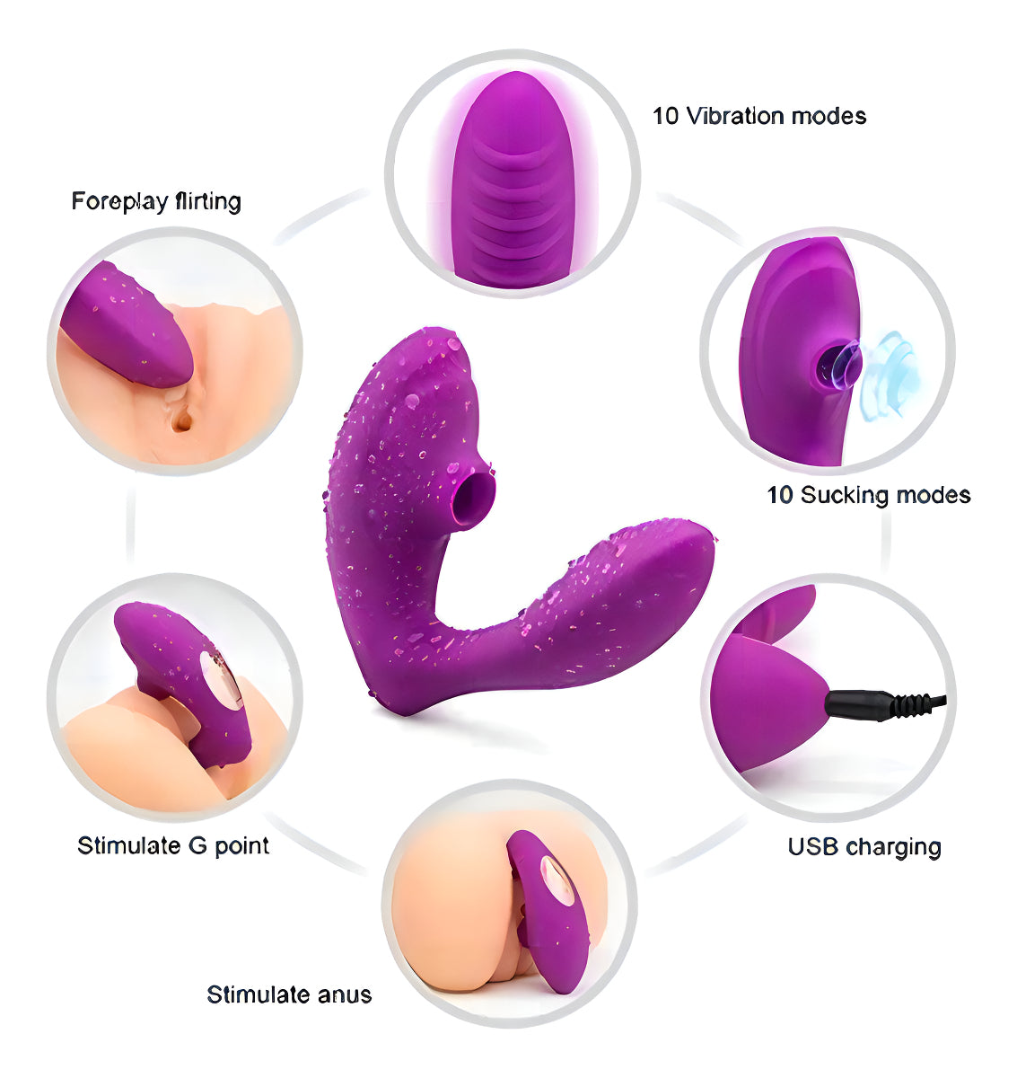 Vibrador con Succionador